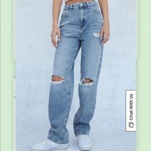 PacSun Light Blue Ripped '90s Boyfriend Jeans